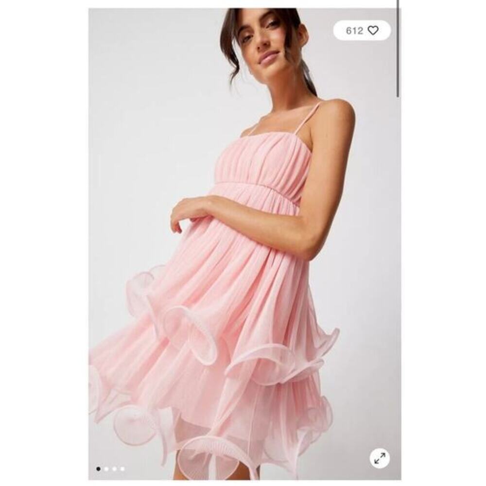 NWT Urban Outfitters Luna Tiered Babydoll Mini‎ Dress size XS